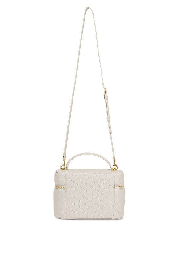 Saint Laurent Large Vanity White Quilted Leather Bag - view 3