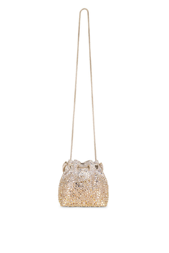 Jimmy Choo Bon Bon Gold & Silver Embellished Top Handle Bag - view 4