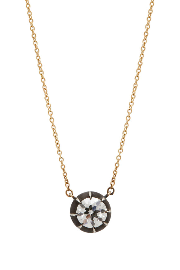 Fred Leighton - Solitaire Diamond Pendant Necklace