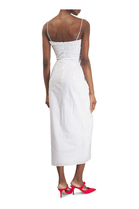 Adam Lippes Cari White & Ink Shasiko Stripe Dress - view 4