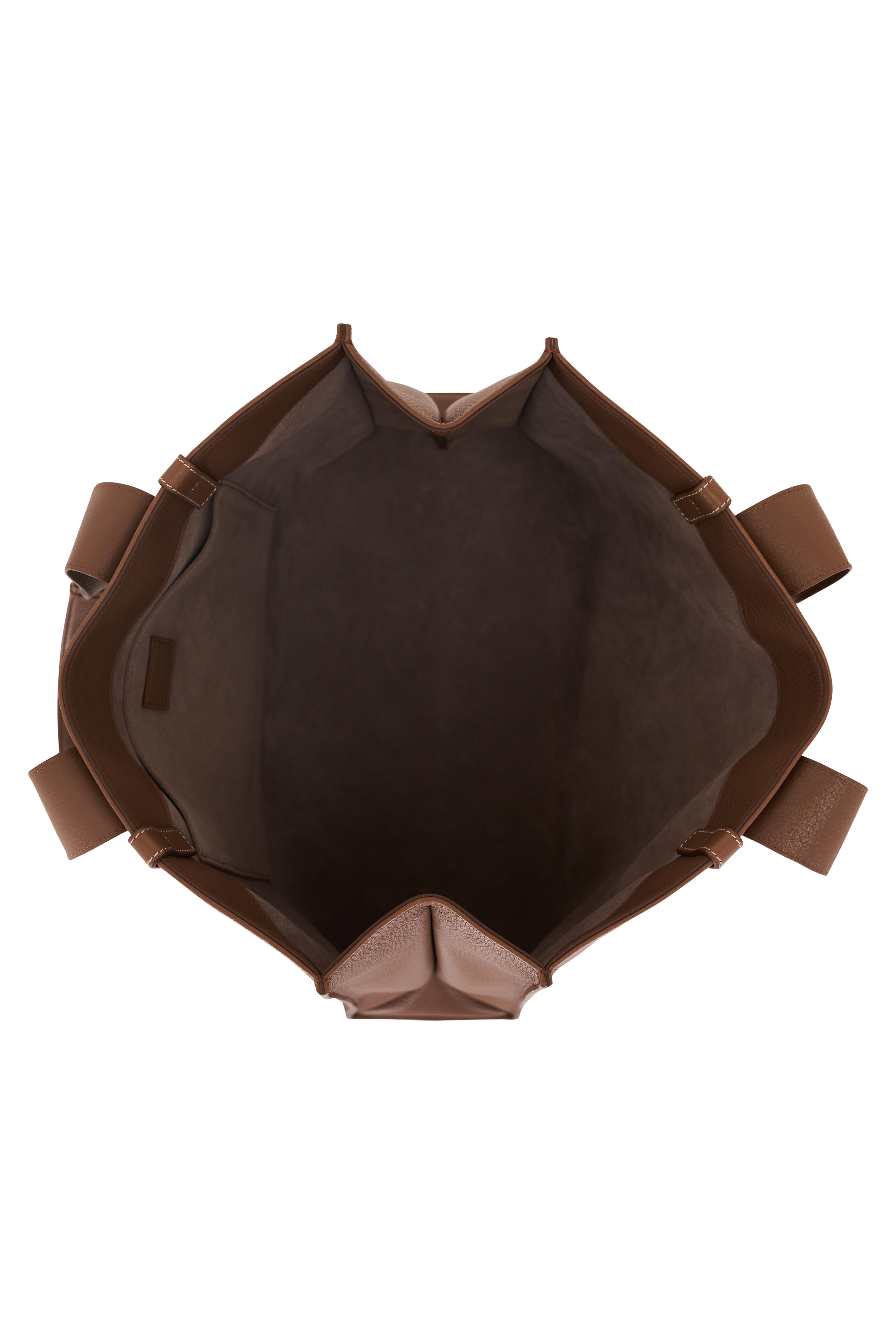 Chloé - Large Woody Dark Nut Leather Tote