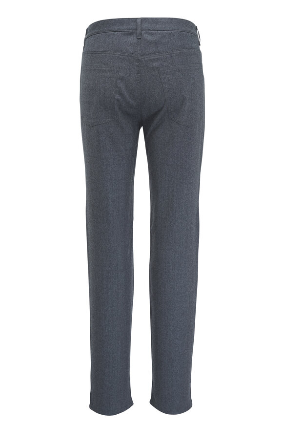 Maurizio Baldassari - Gray Flannel Five Pocket Pant 