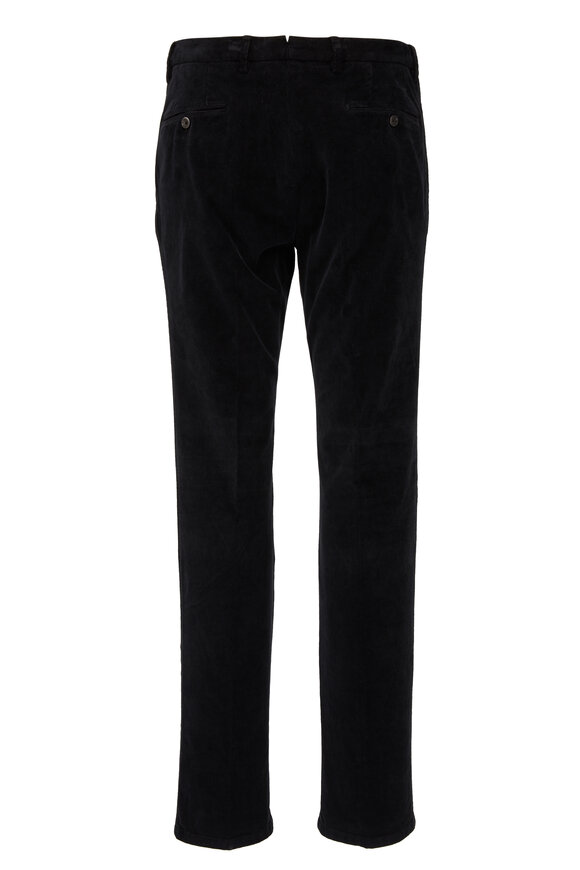 Marco Pescarolo - Black Cotton & Cashmere Corduroy Pants