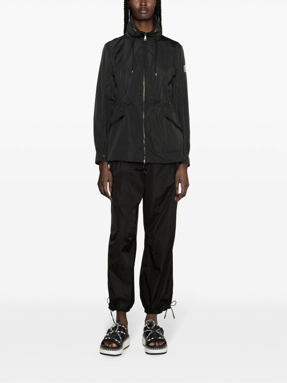 Moncler - Enet Black Technical Hooded Parka 