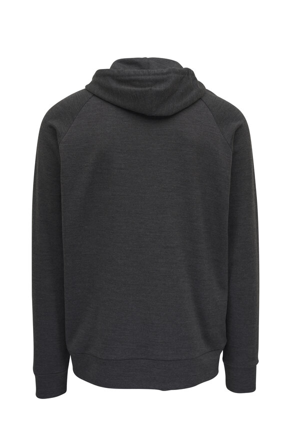 Stefan Brandt - Jonathan Dark Gray French Terry Wool Zip Hoodie