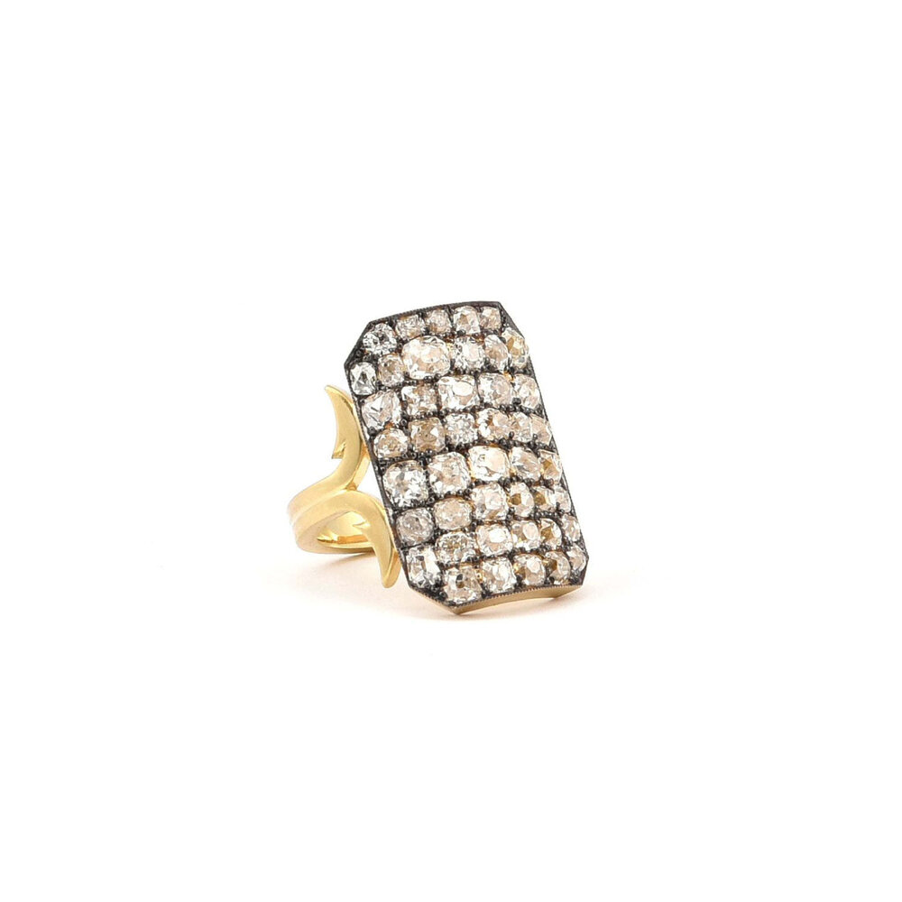Sylva & Cie - Old European Cut Diamond Ten Table Ring