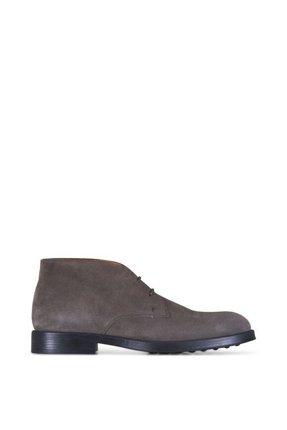 Tod's Polacco Chocolate Suede Chukka Boot - view 2