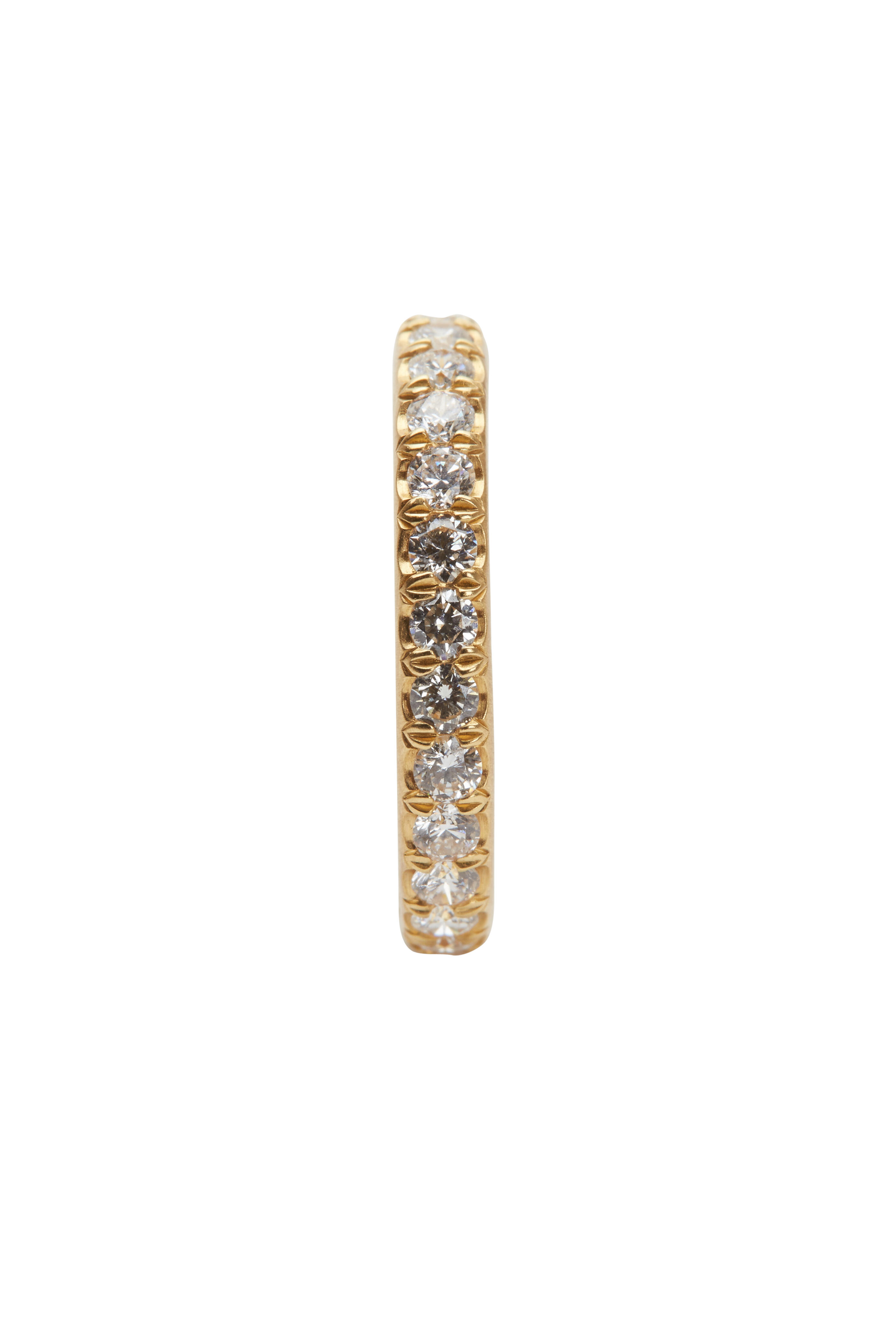 Caroline Ellen - 20K Yellow Gold Pavé Diamond Band