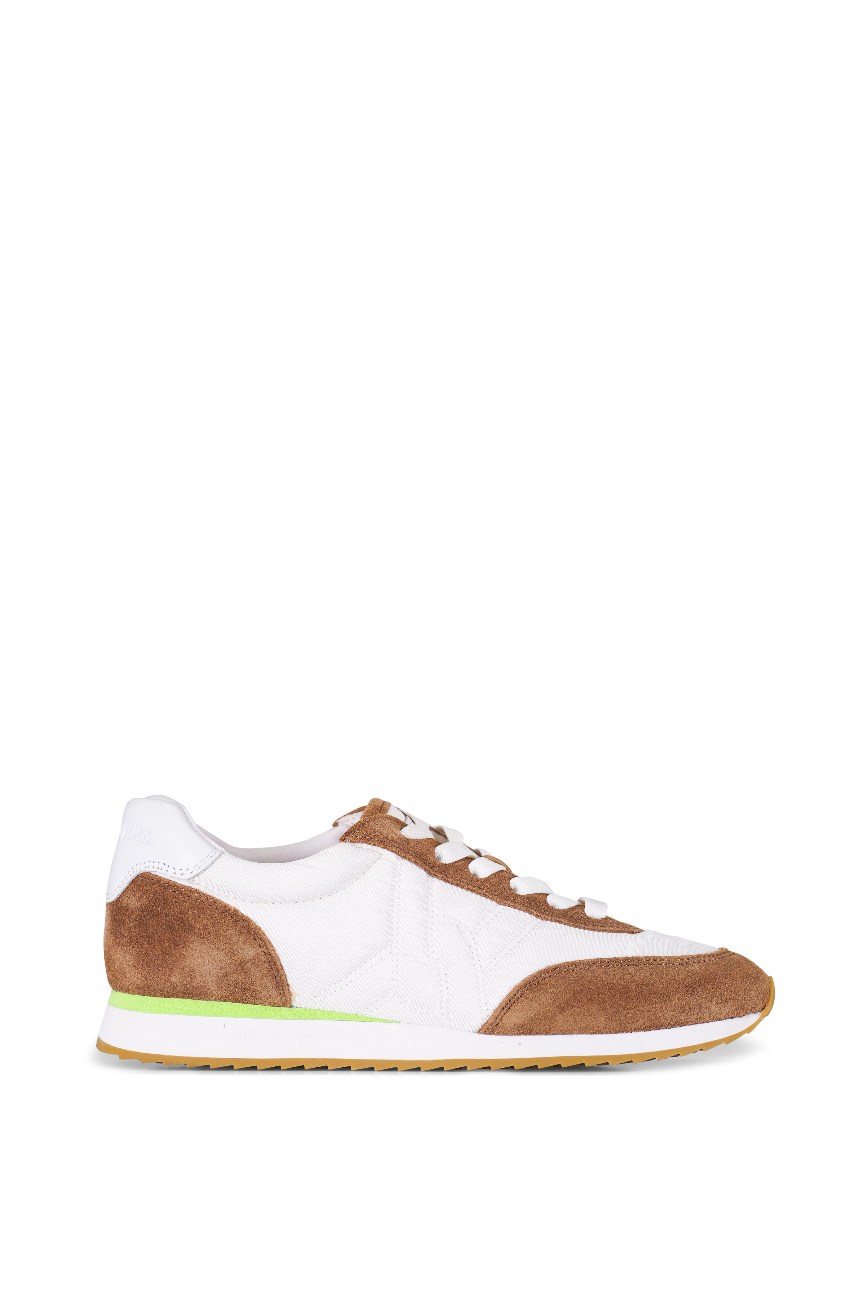Veronica Beard - Penrose Quilted Hazelwood & White Sneaker