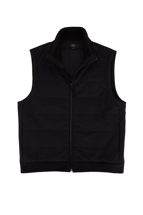 Vince - Modern Black Zip Vest