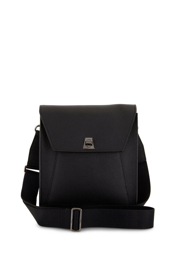 Akris Anouk Black Leather Small Messenger Bag