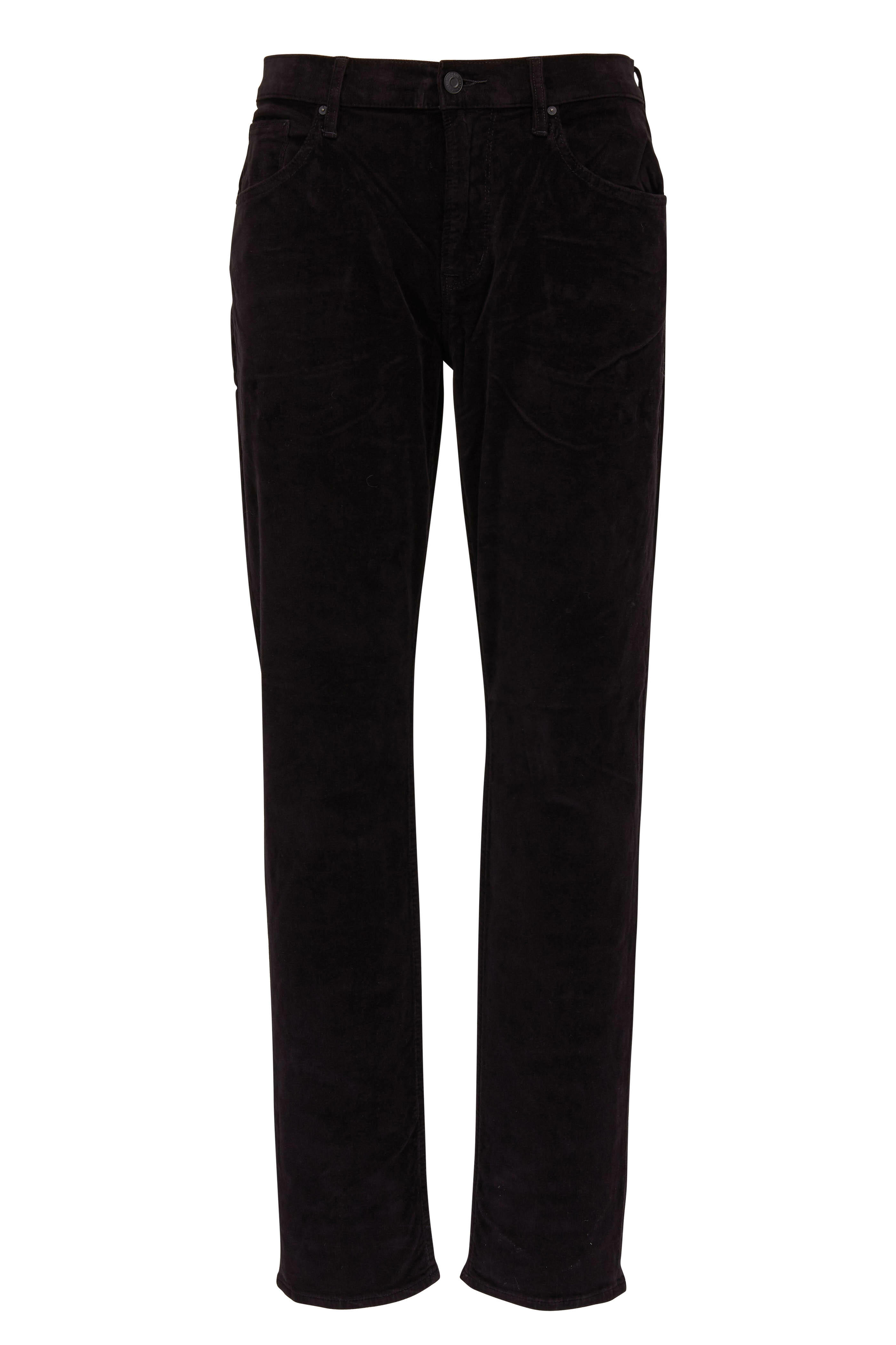 Hudson - Blake Black Slim Straight Corduroy Jean