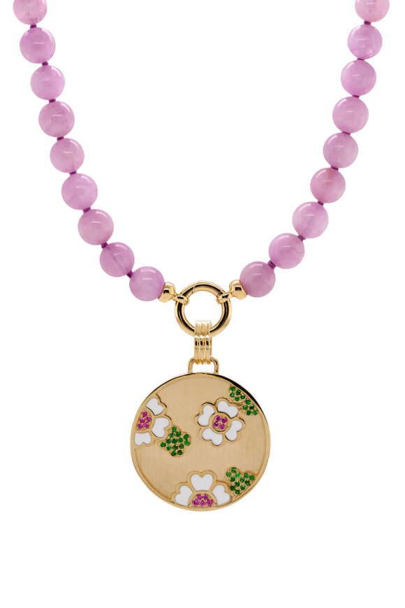 Bridget King 14k Yellow Gold Garden Medallion Necklace - view 1