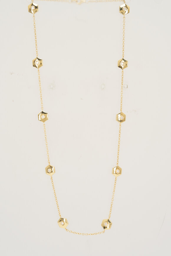 Miseno 18k Yellow Gold Diamond Baia Sommersa Necklace