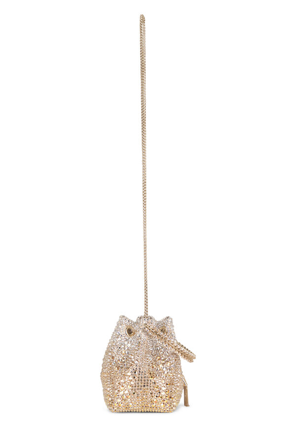 Jimmy Choo Bon Bon Gold & Silver Embellished Top Handle Bag - view 5
