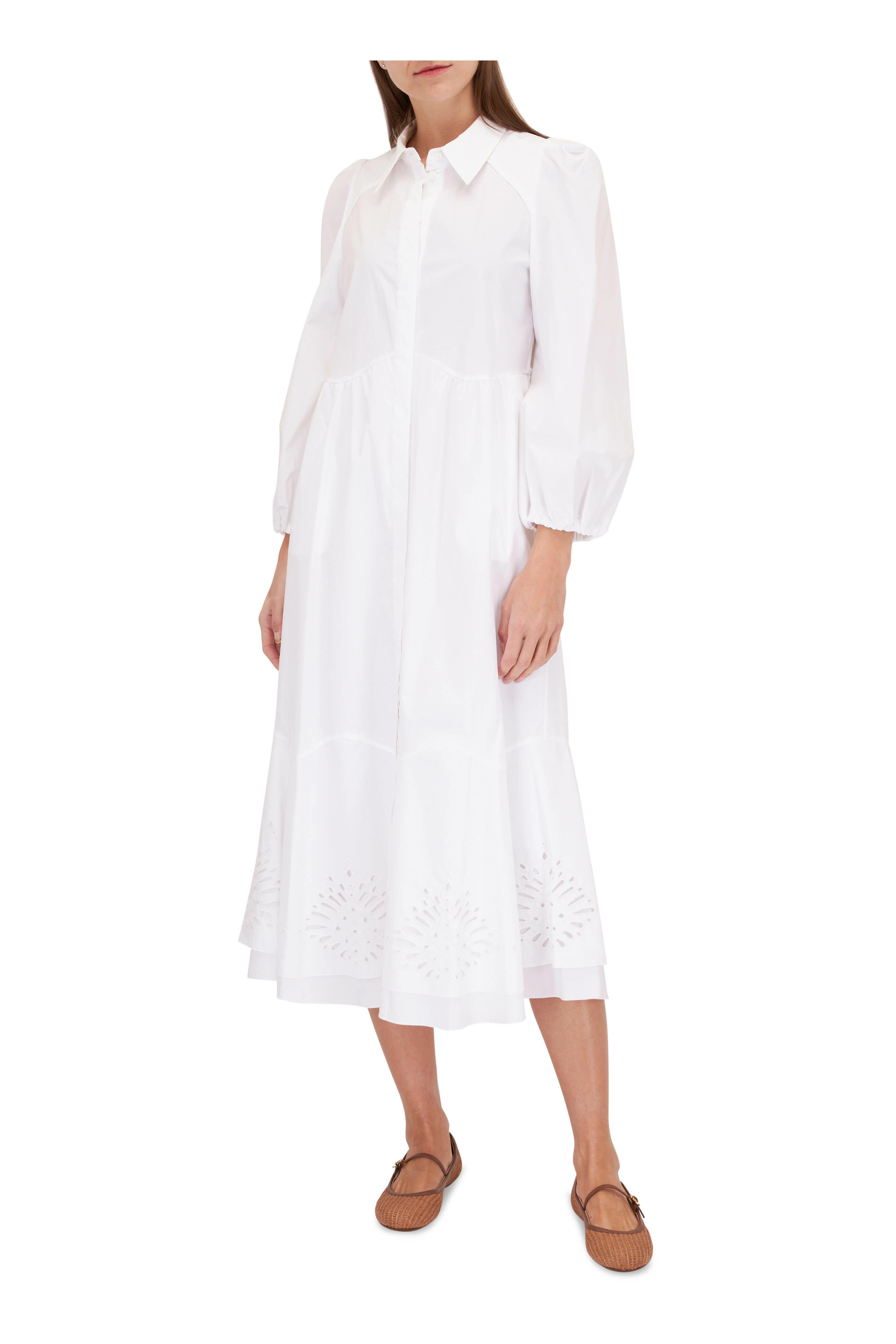 Dorothee Schumacher - Poplin Power White Midi Shirtdress