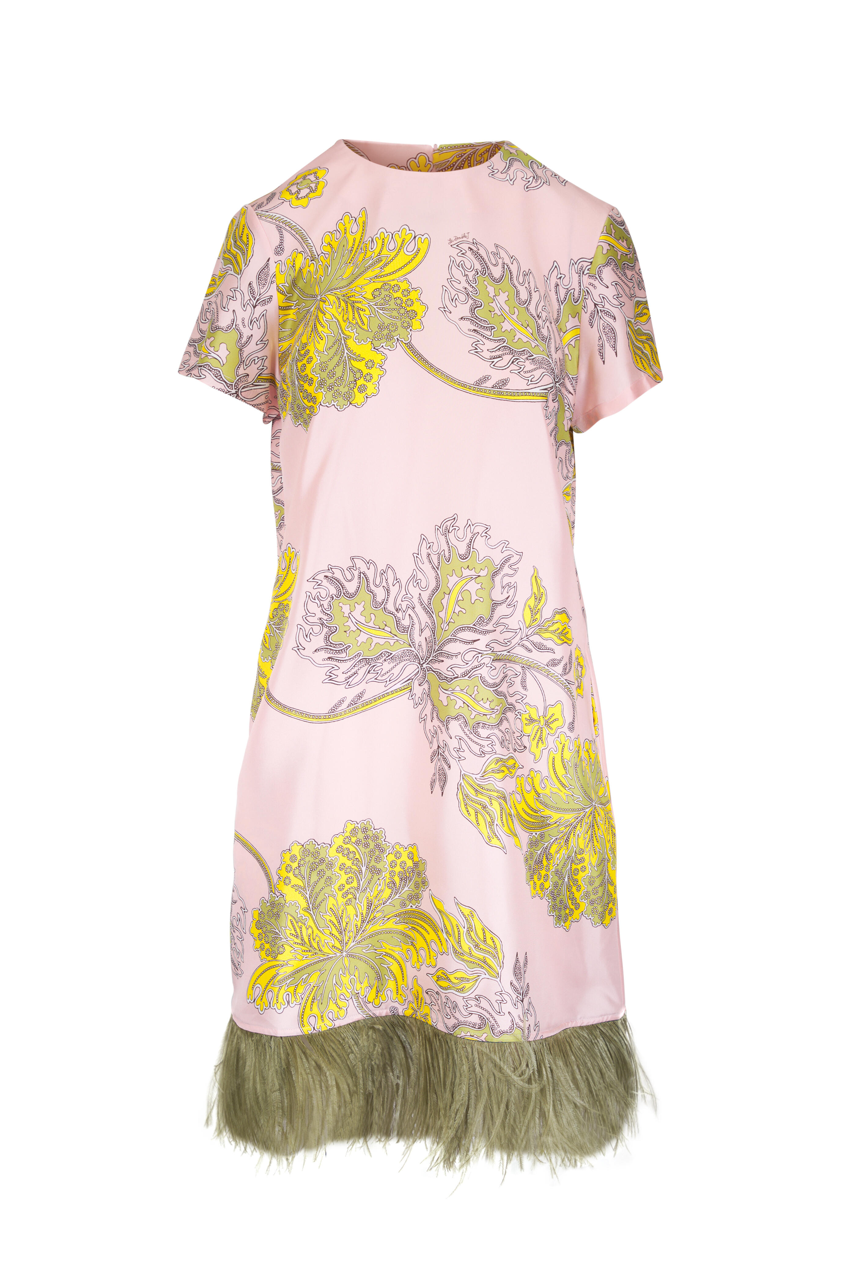 La DoubleJ - Pink & Green Mini Swing Dress - view 1