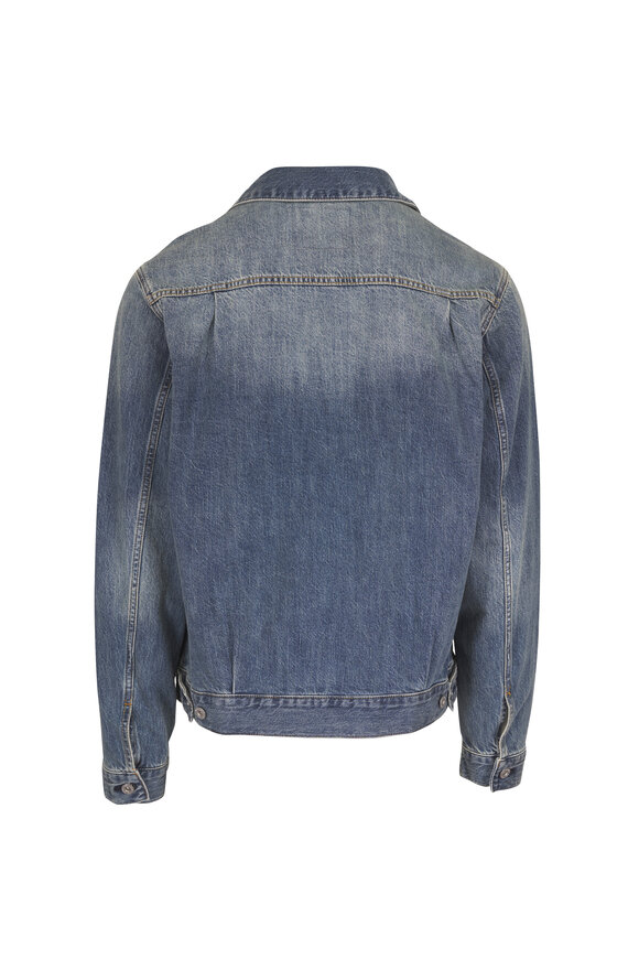 AG Sid Pleated Denim Trucker Jacket - view 2