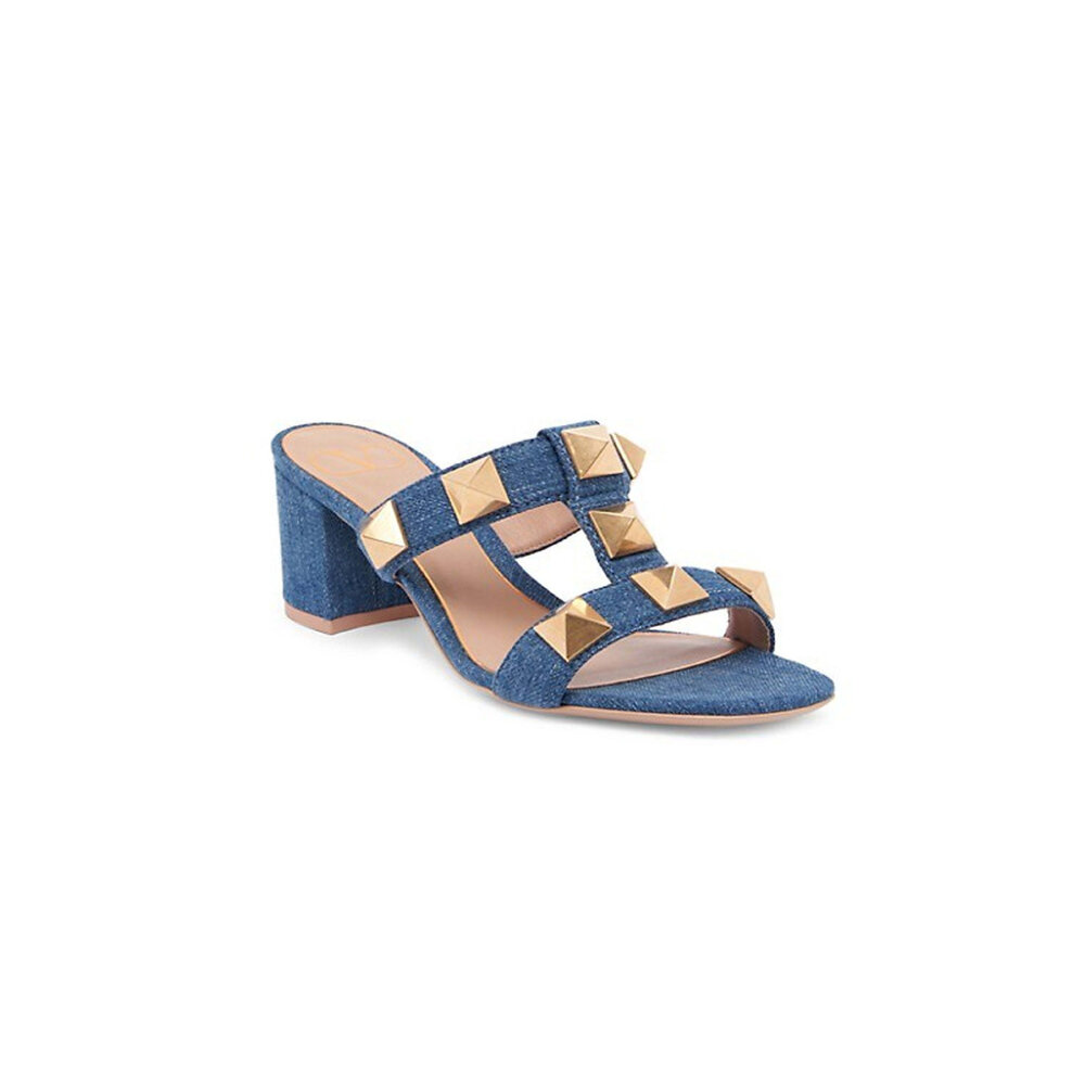 VALENTINO GARAVANI ◆ Roman Stud Denim Sandals Valentino Garavani Roman Stud denim sandals Valentino Garavani