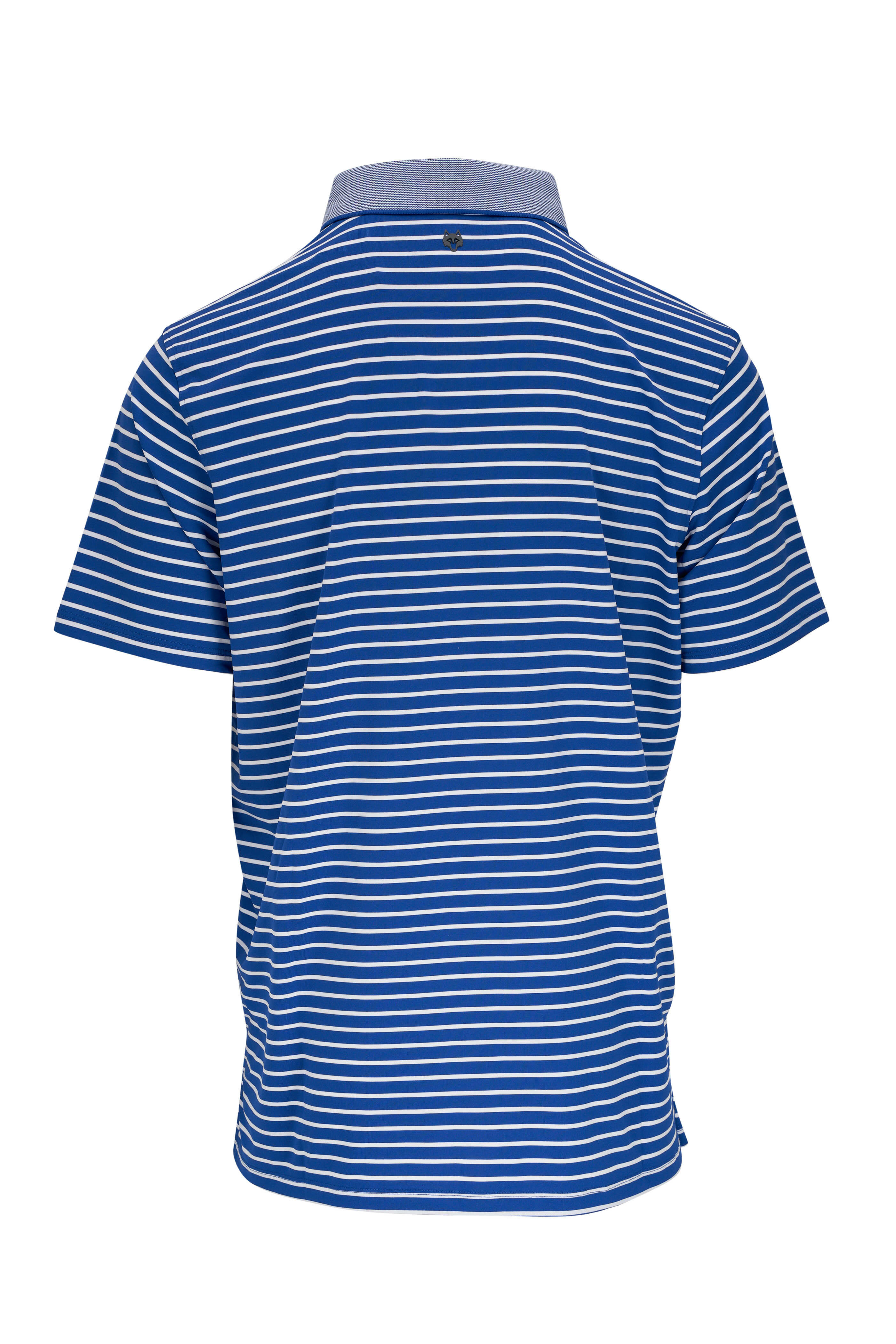 Greyson - Altoona Blue Striped Polo | Mitchell Stores