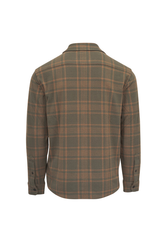 Faherty Brand Legend™ Woodland Olive Plaid Sweater Shirt - view 3
