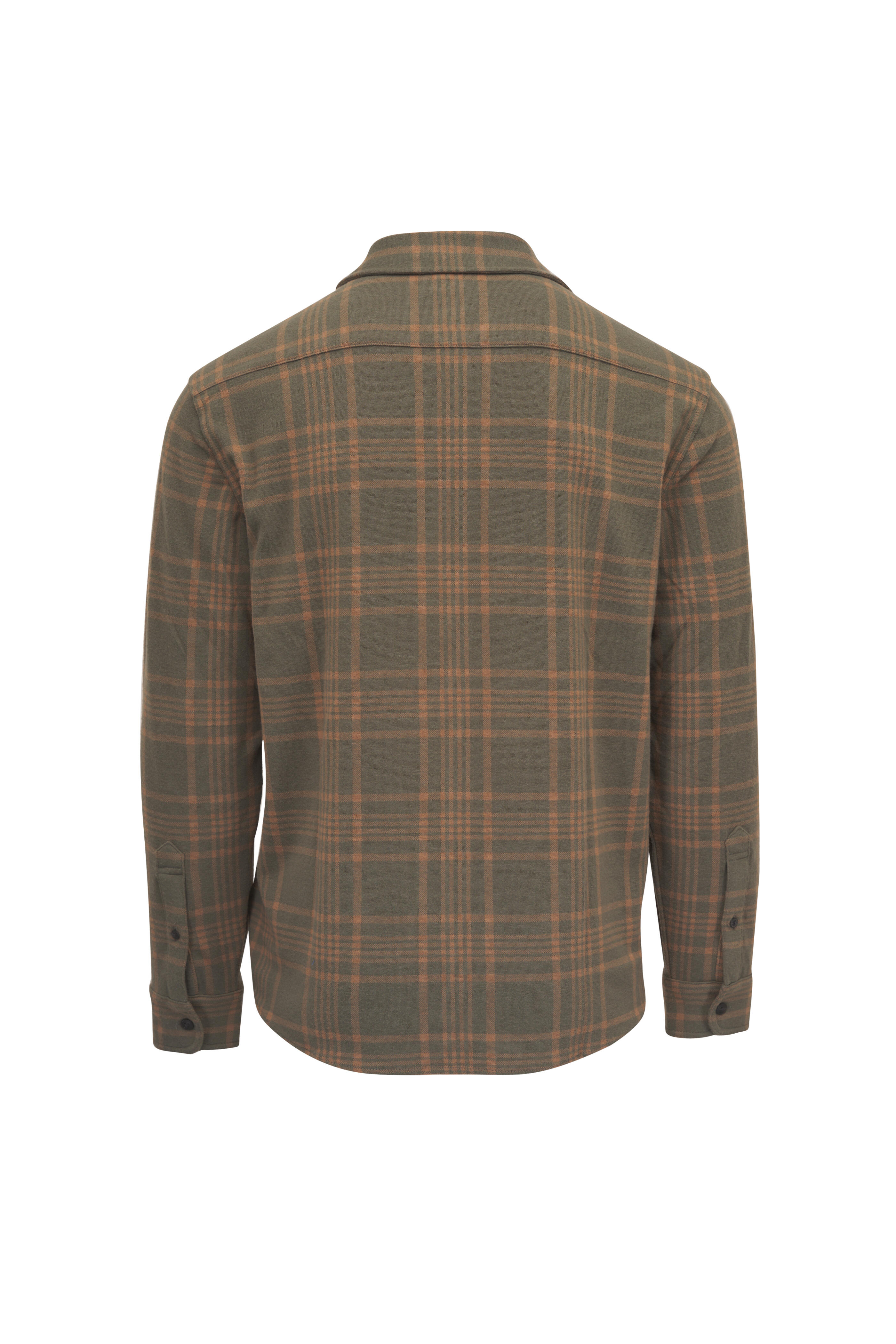 Faherty Brand - Legend™ Woodland Olive Plaid Sweater Shirt