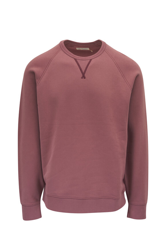 Faherty Brand High Standard Cocoa Mauve Crewneck Sweatshirt