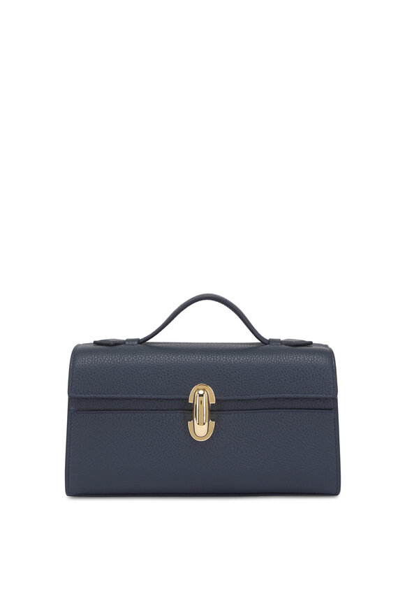 Savette Symmetry Pochette Navy Top Handle Bag