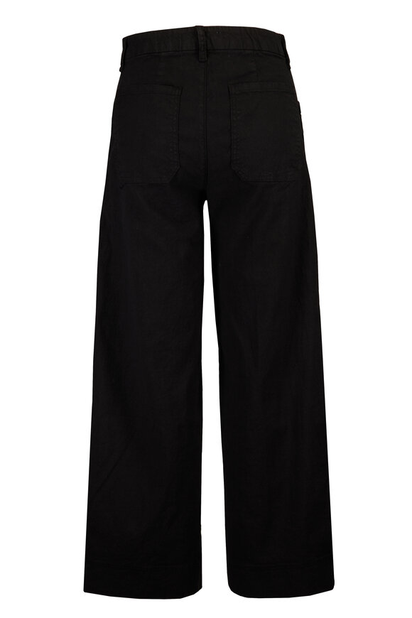 Frank & Eileen Limerick Black Crop Wide-Leg Carpenter Pant - view 2