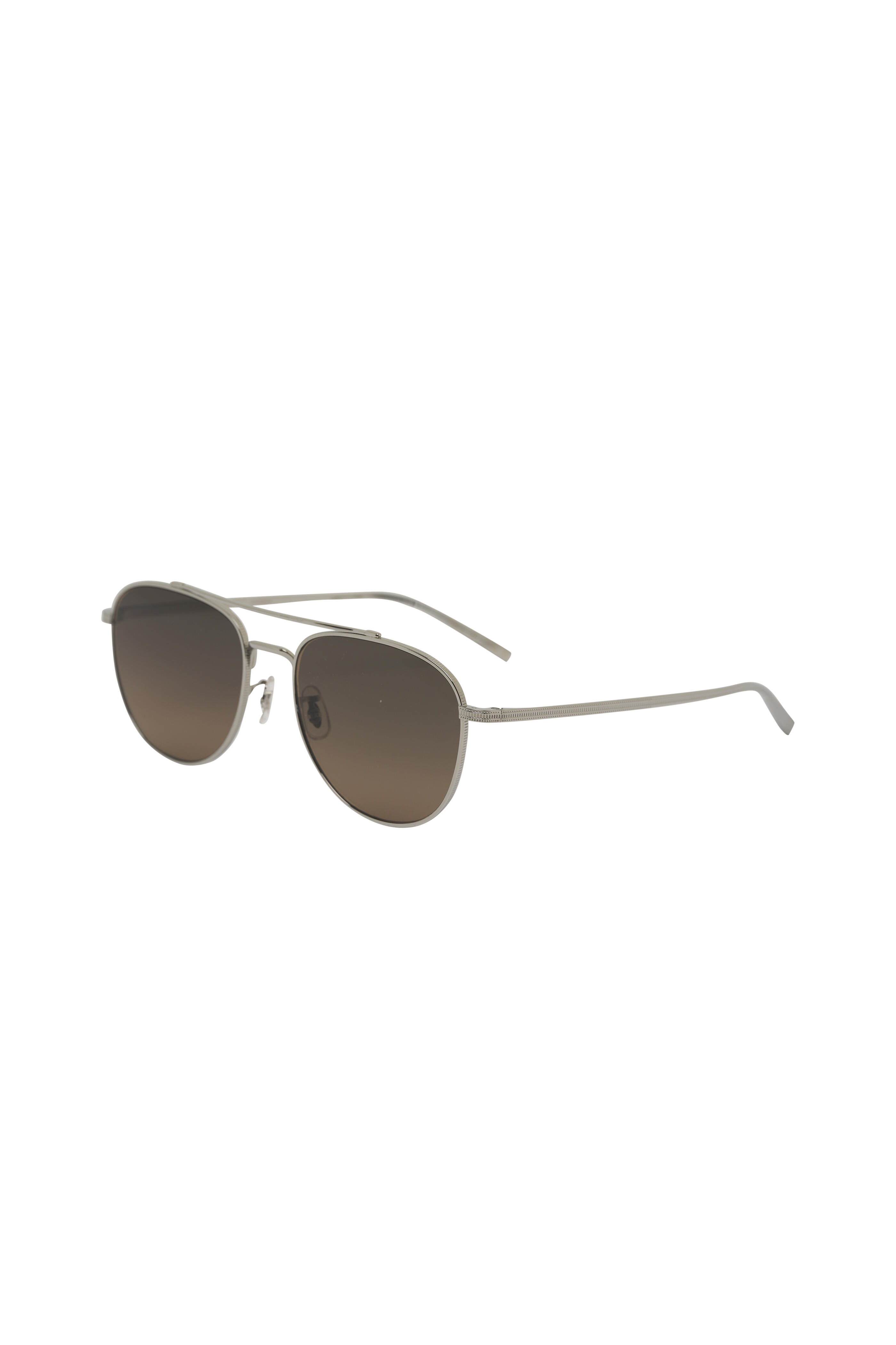 Oliver Peoples - Rivetti Silver & Sandstone Gradient Sunglasses