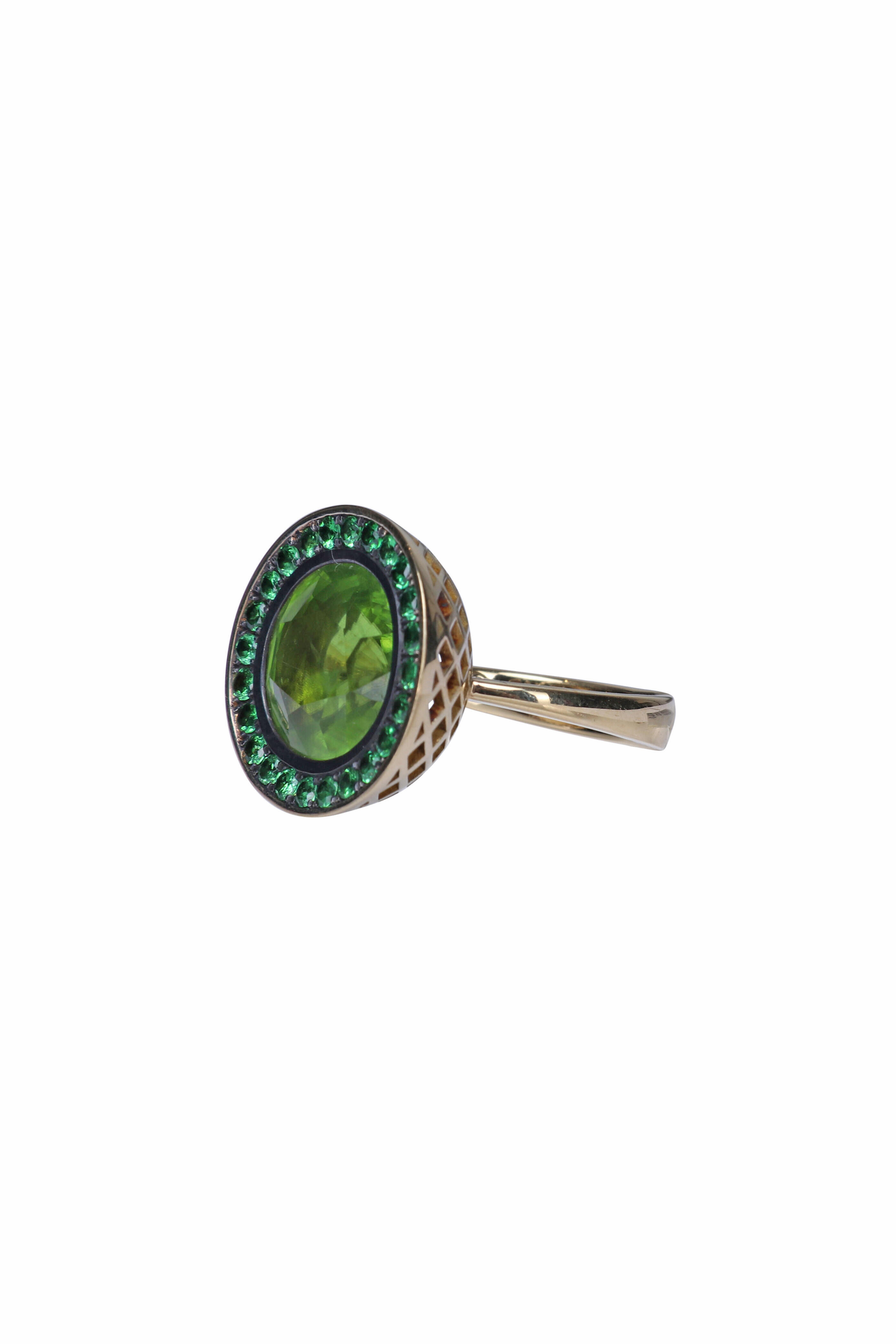 Ray Griffiths - Tsavorite & Peridot Cocktail Ring