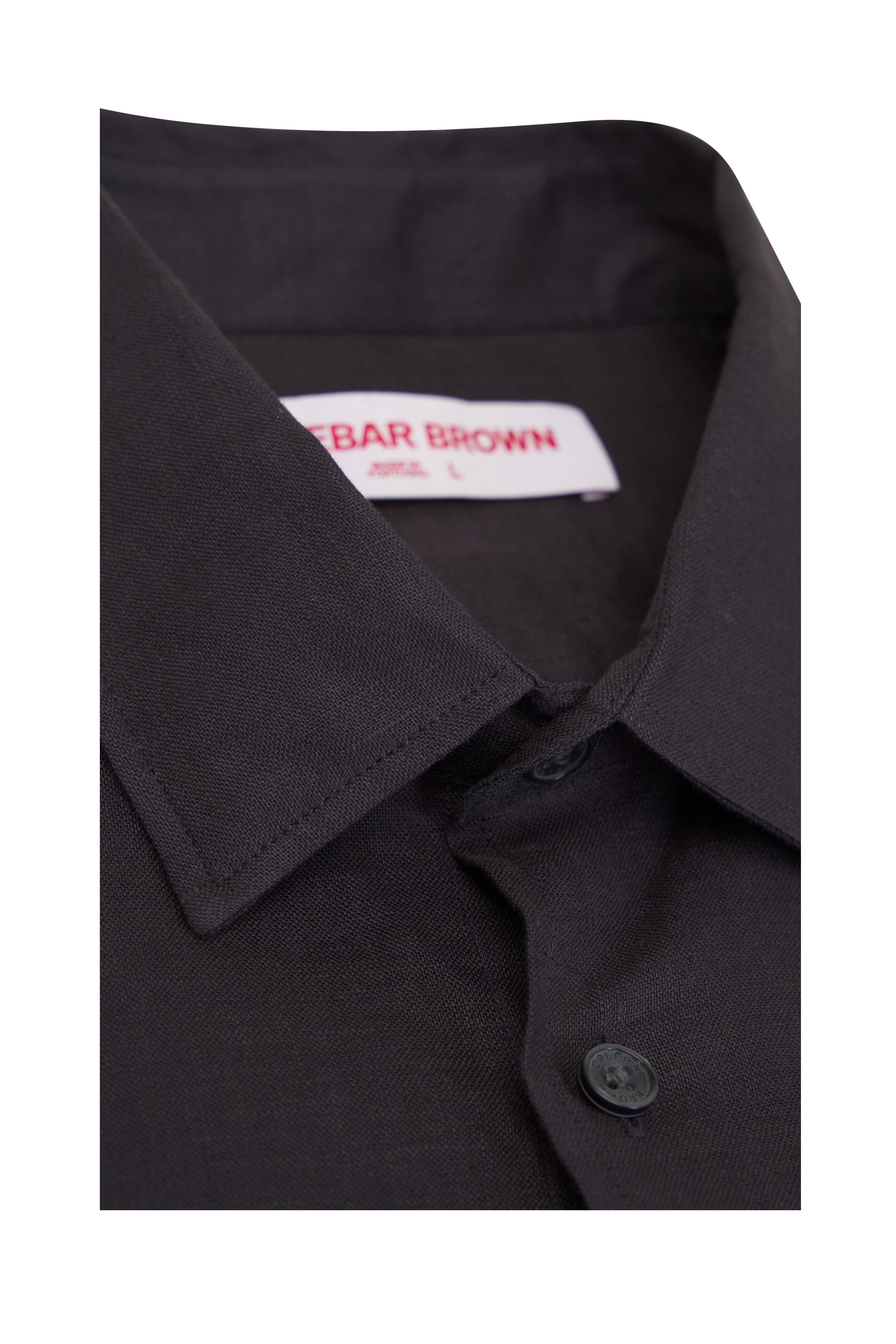 Orlebar Brown - Giles Storm Gray Linen Sport Shirt