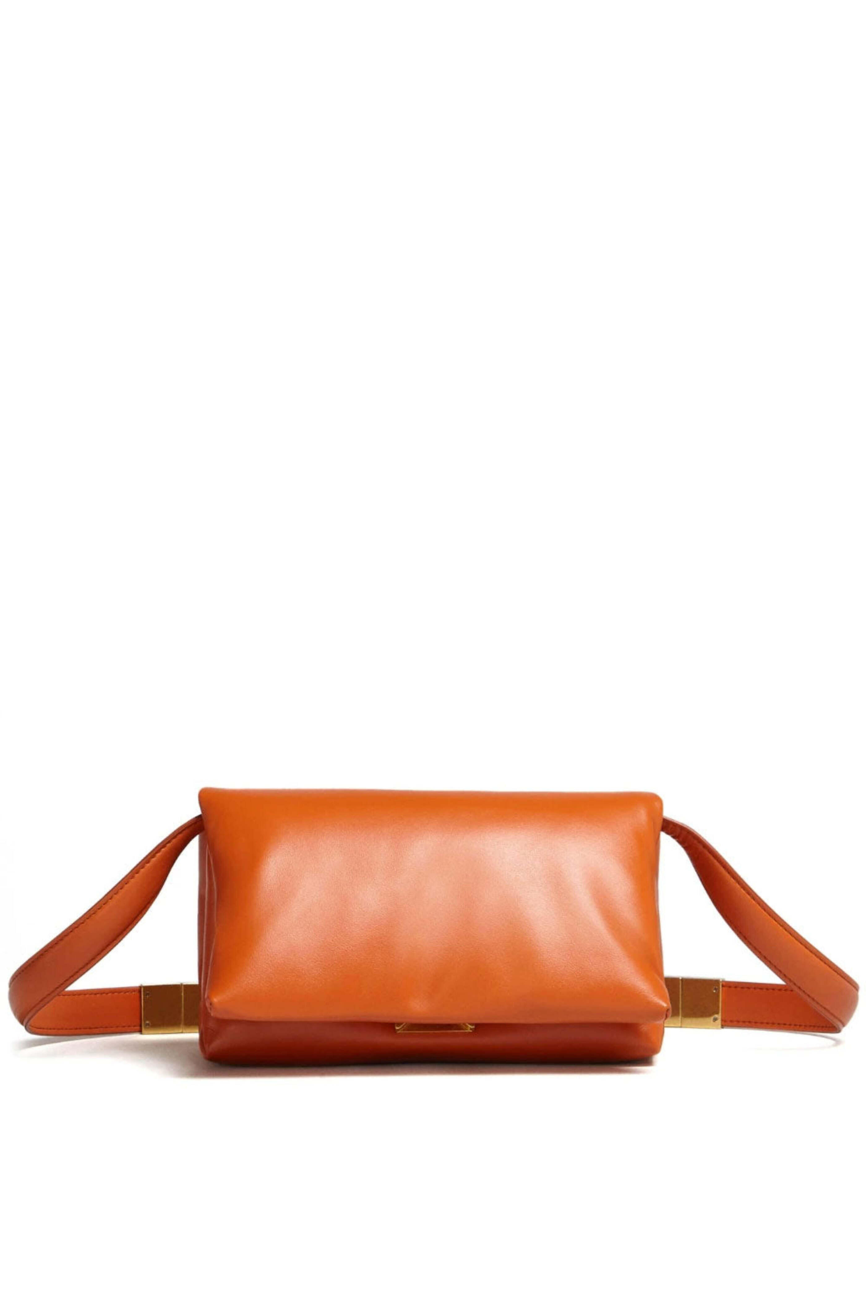 Marni - Small Prisma Leather Crossbody Bag in Sunset