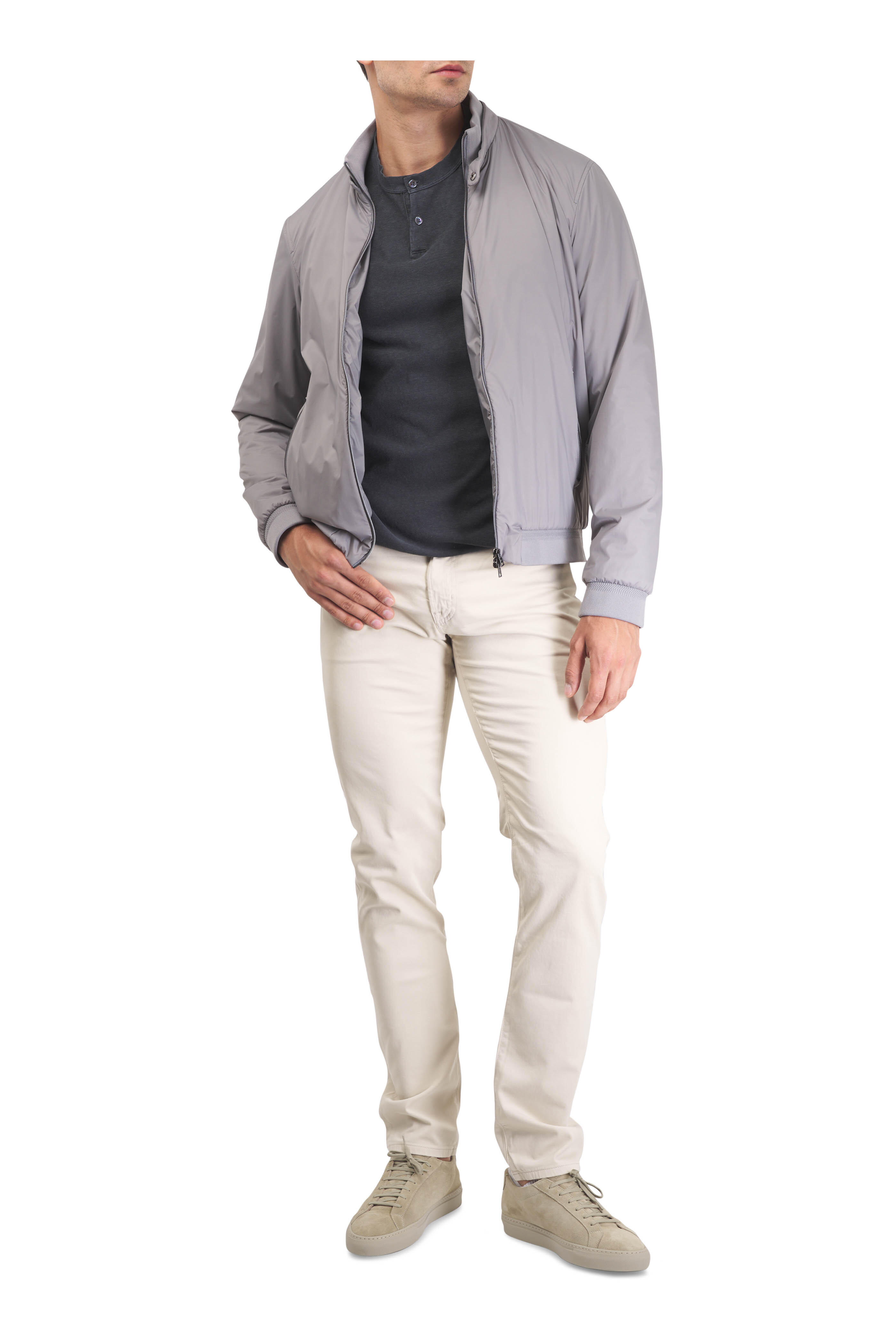 Herno - Gray Bomber Jacket
