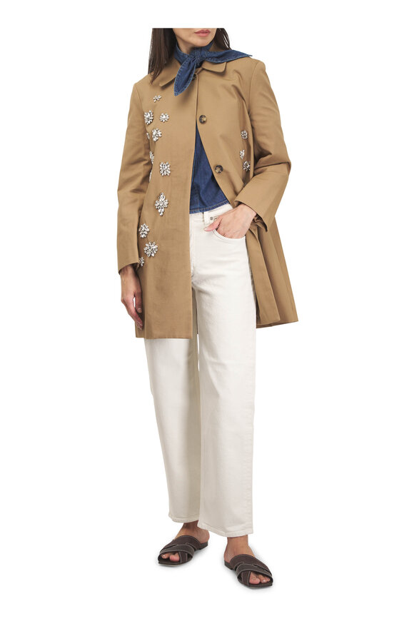 TWP Edinburgh British Khaki Crystal Coat - view 2