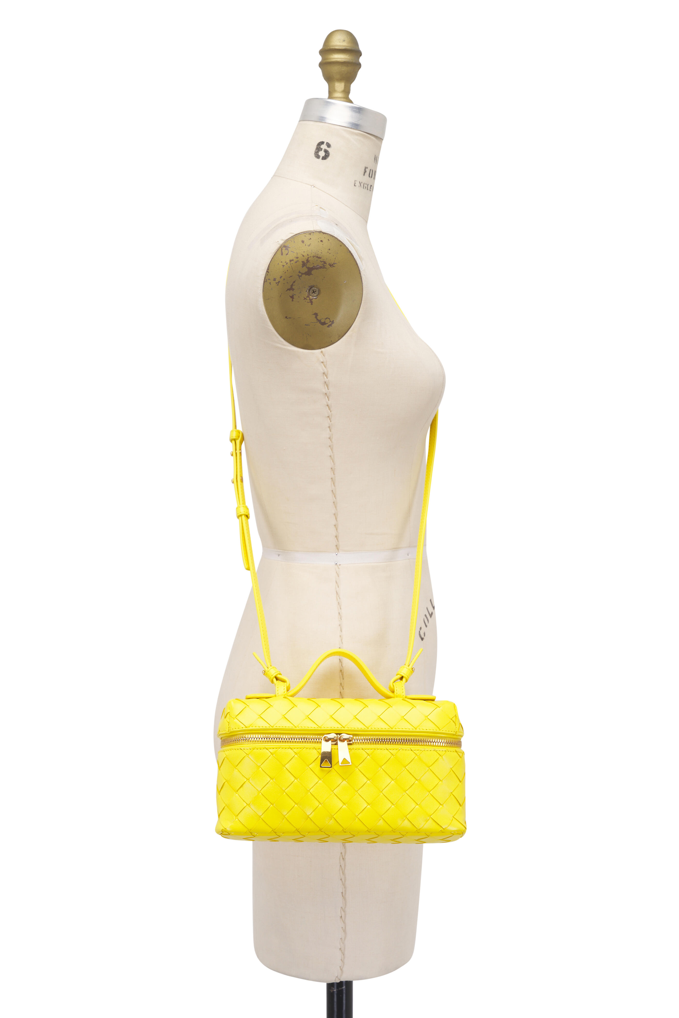 Bottega Veneta - Bang Bang Daffodil Intrecciato Leather Vanity Case