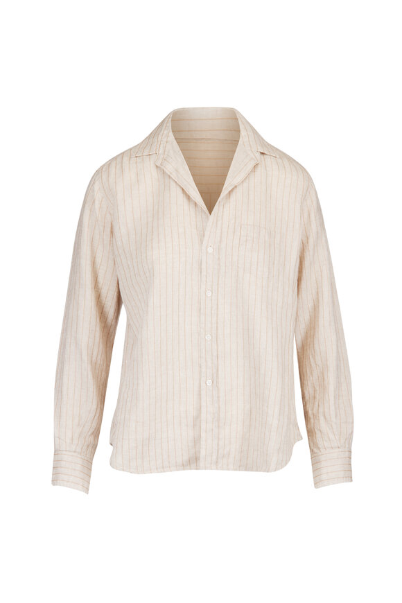 Frank & Eileen Eileen Brown Stripe Relaxed Button-Up Shirt - view 1