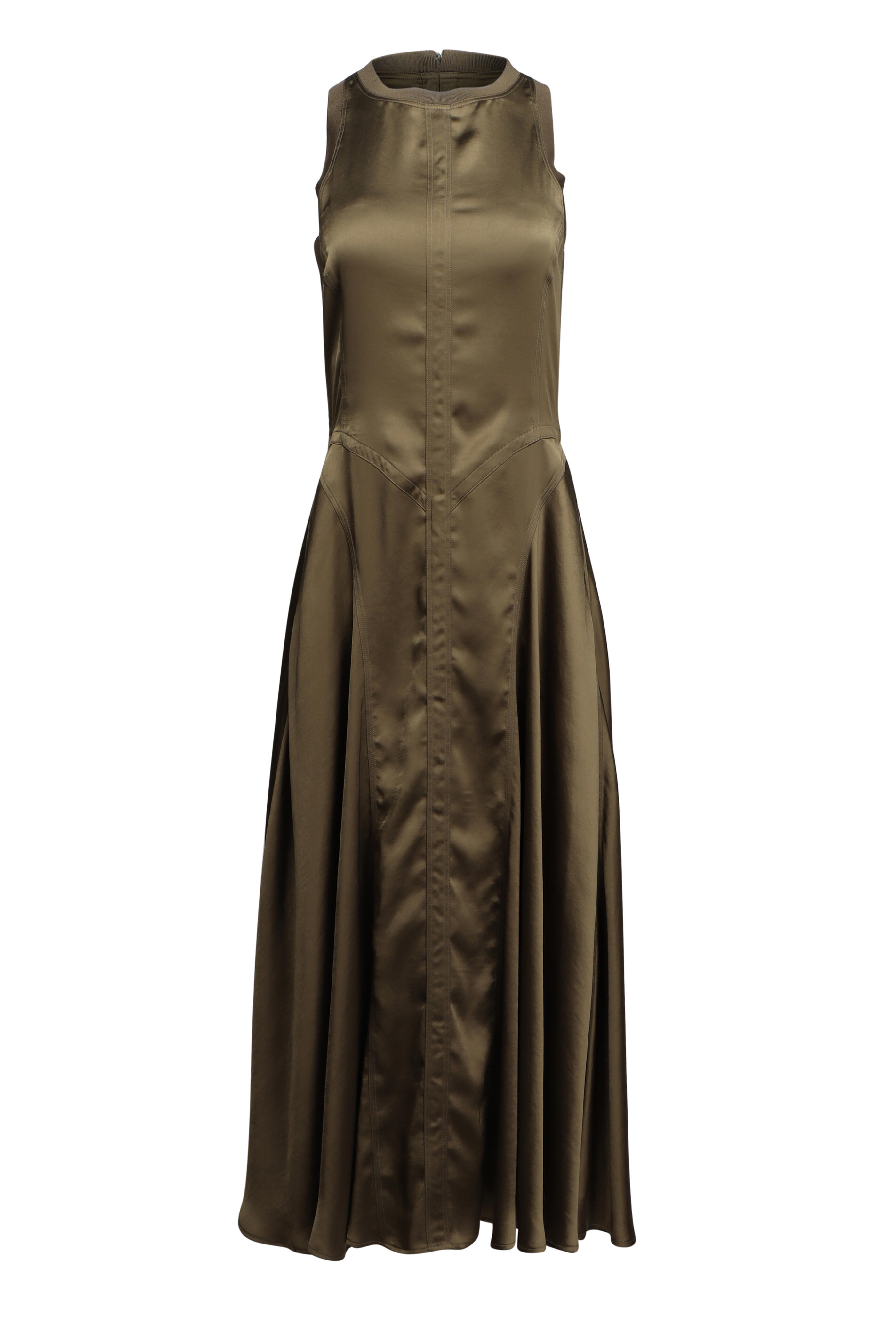 Ralph Lauren - Sienna Moss Green Sleeveless Midi Dress