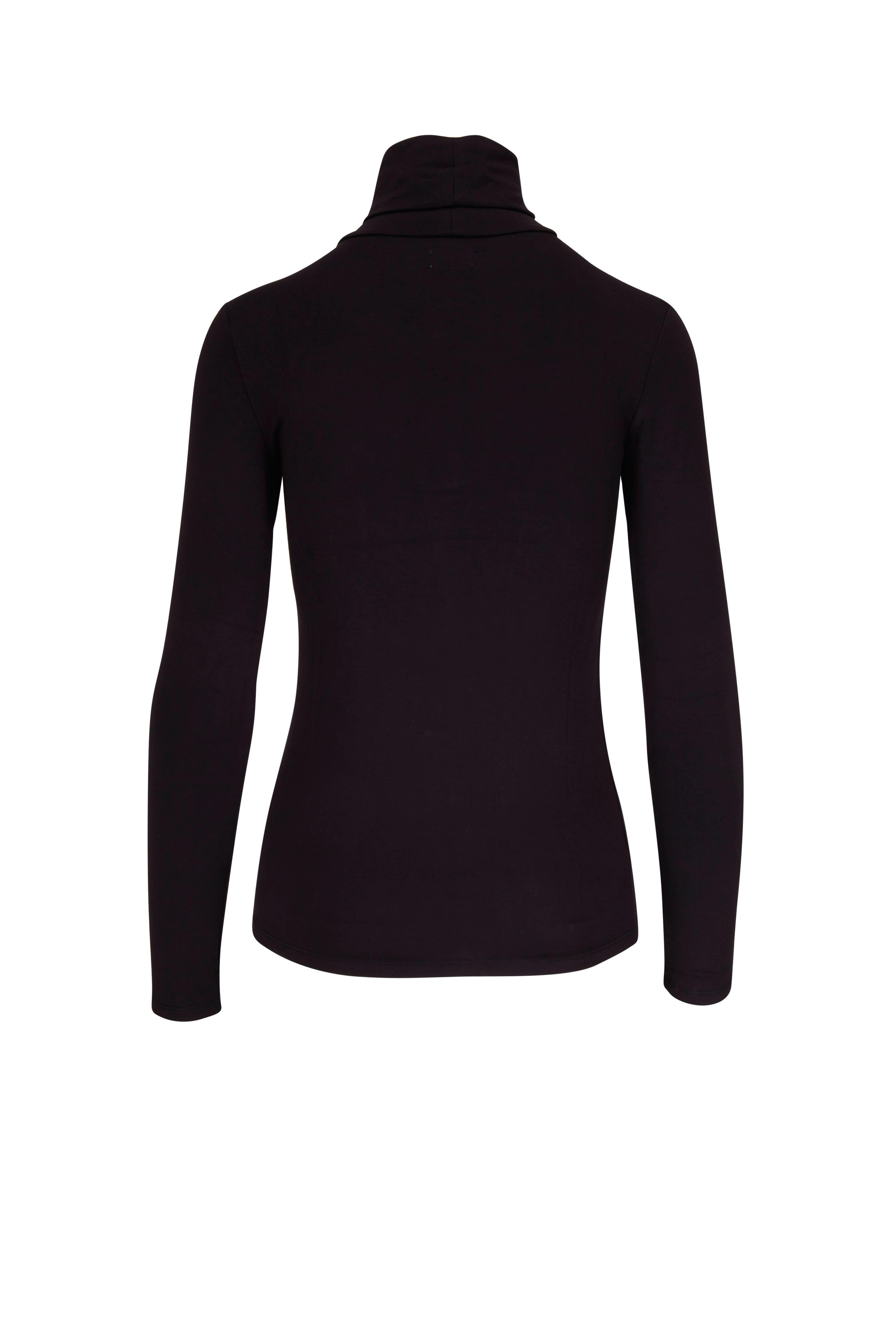 L'Agence - Lani Black Long Sleeve Turtleneck | Mitchell Stores