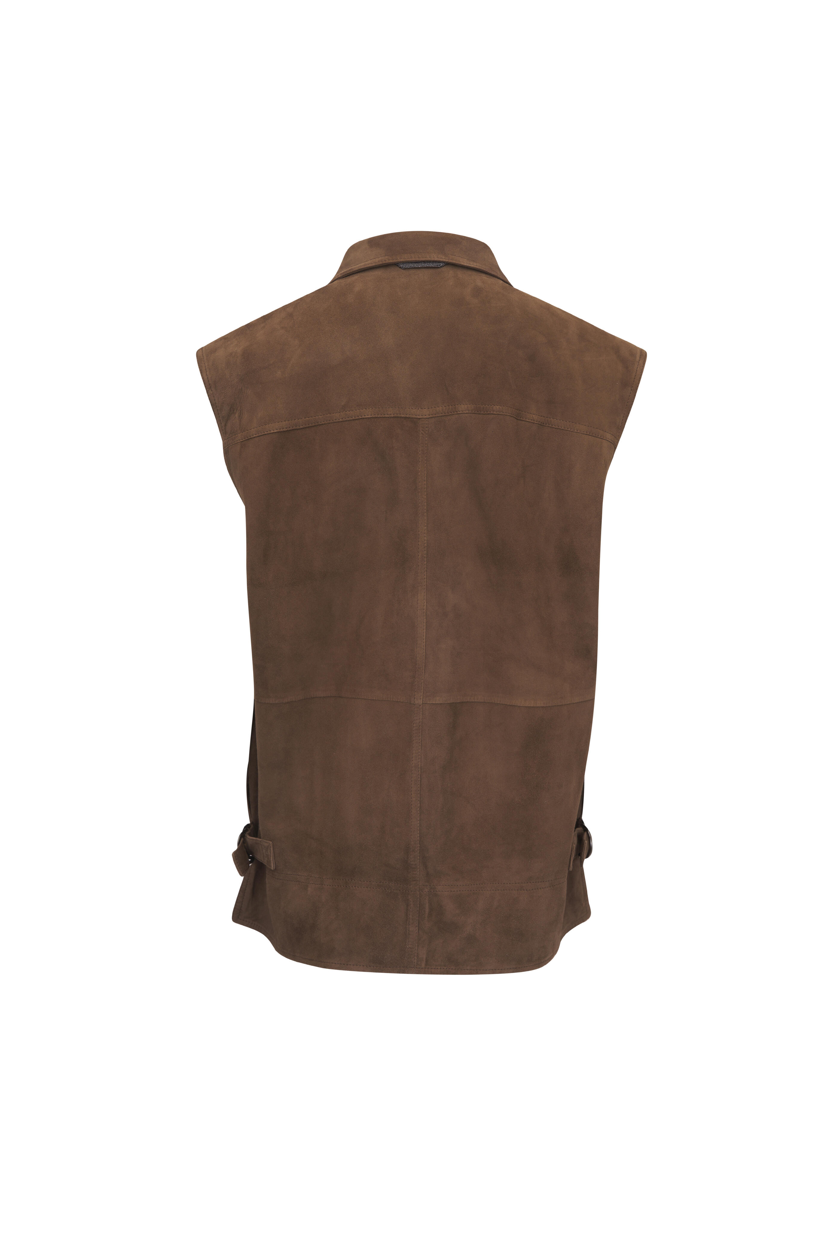 Brunello Cucinelli - Couture Brown Suede Vest