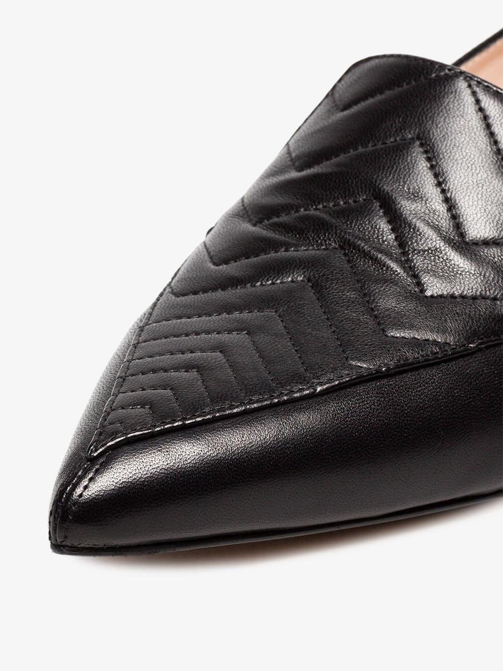 Nicholas Kirkwood - Beya Black Quilted Leather Flat