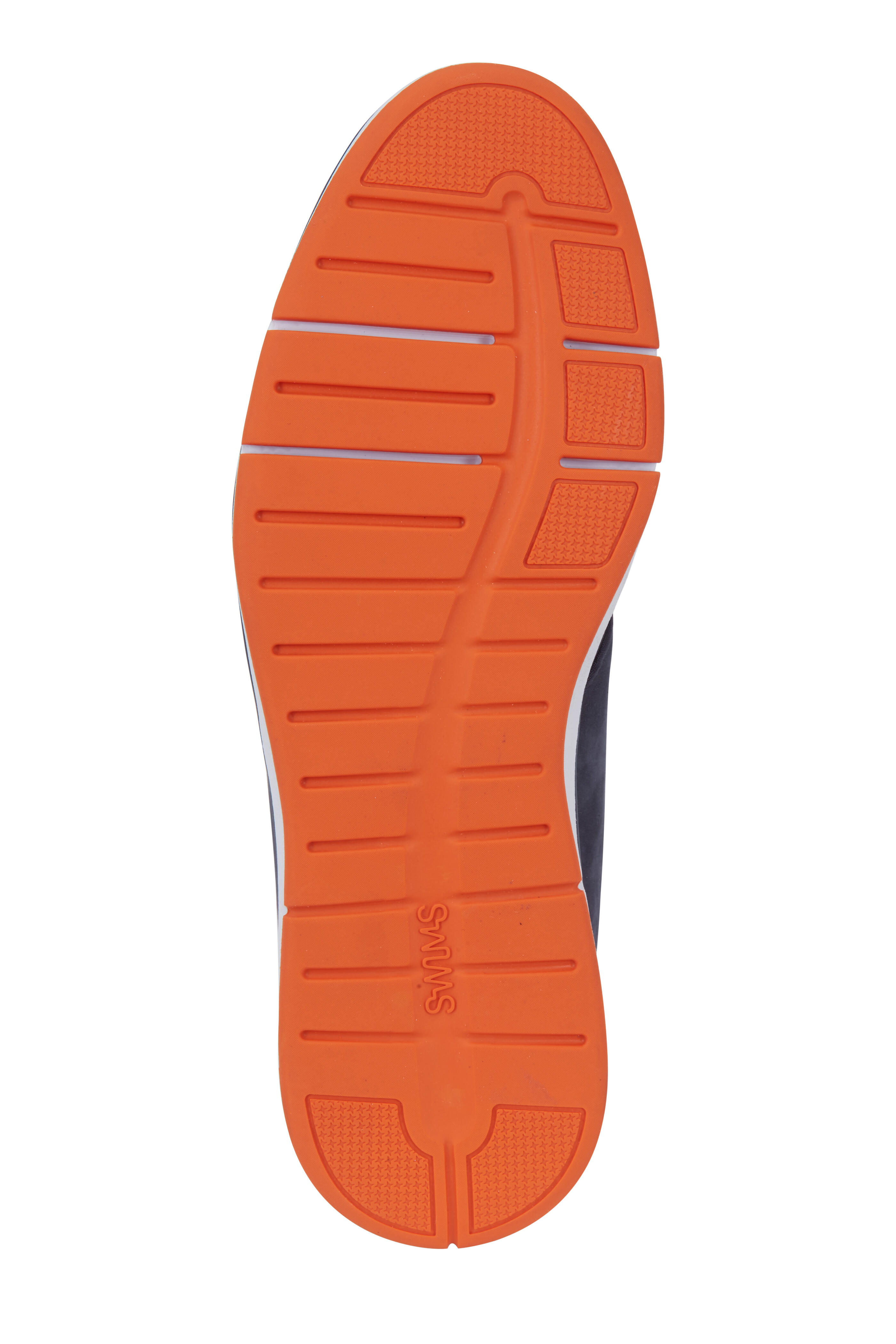 Swims - Motion Navy Blue & Orange Suede Chukka Boot display picture 1