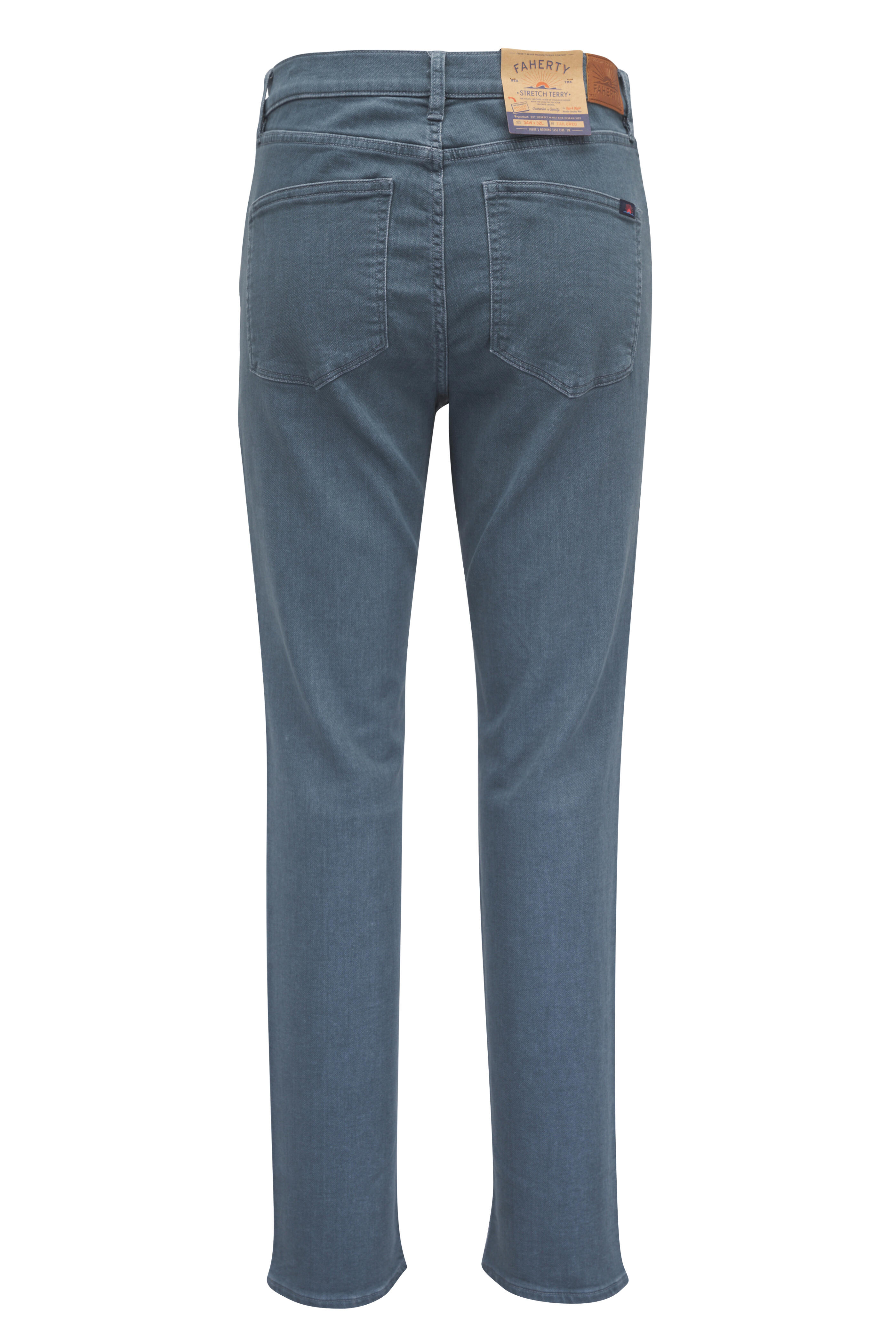 Faherty Brand - Ocean Glass Stretch Terry Cotton Five Pocket Pant