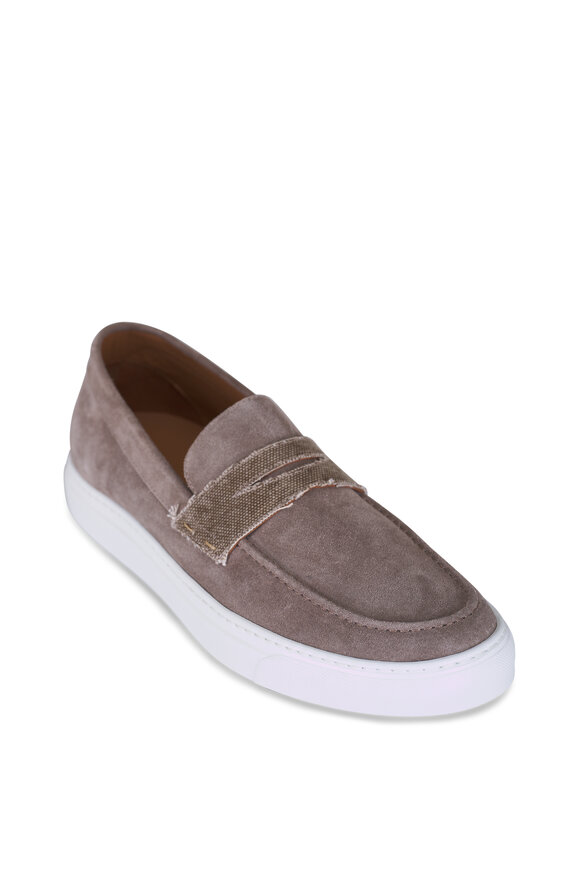 Ron White Ray Taupe Suede Loafer