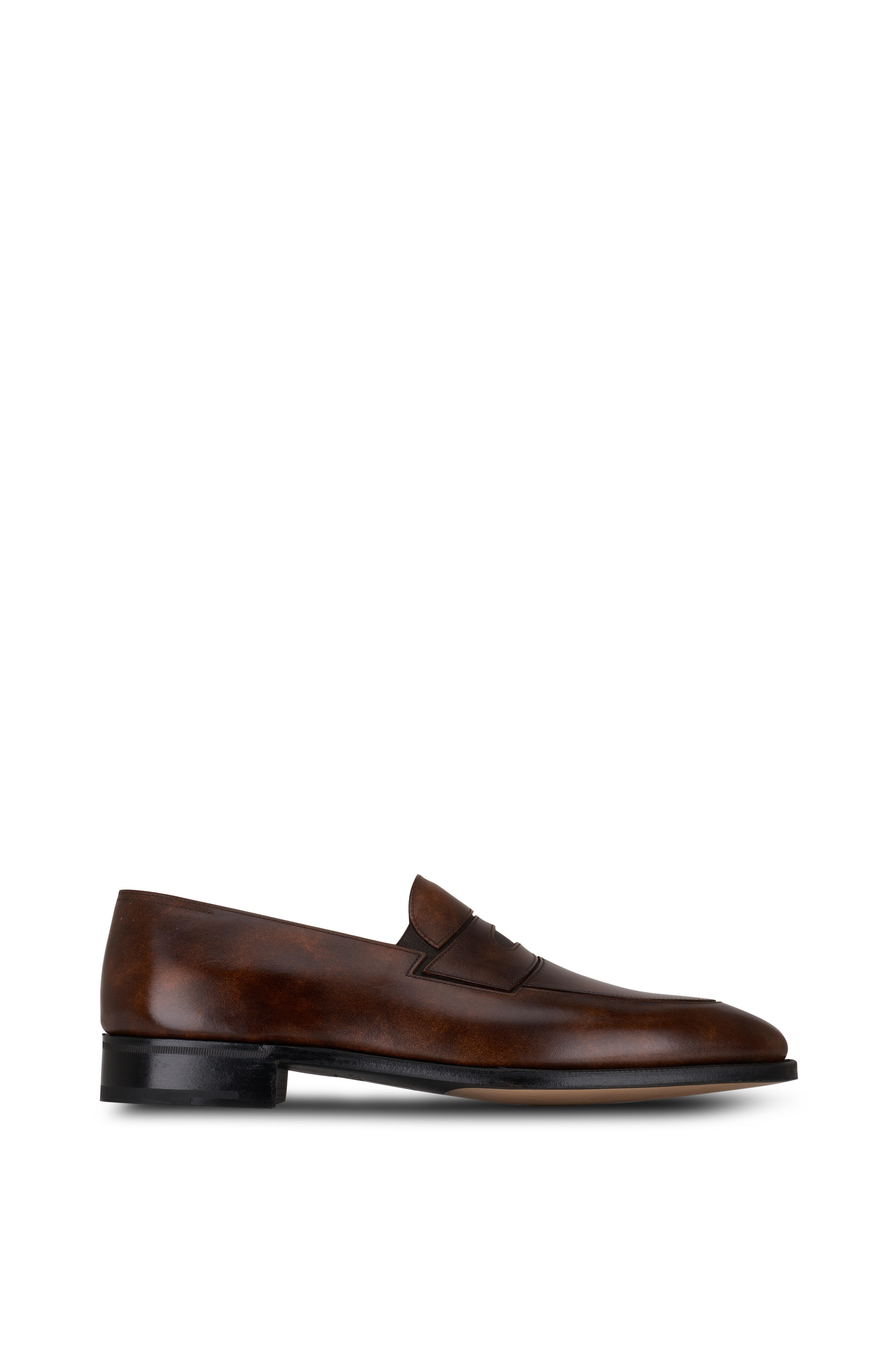 John Lobb - Montgomery Brown Leather Penny Loafer