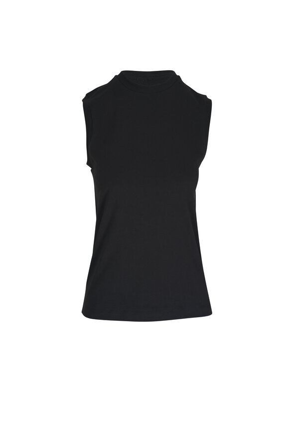 Totême - Black Relaxed Sleeveless T-Shirt 