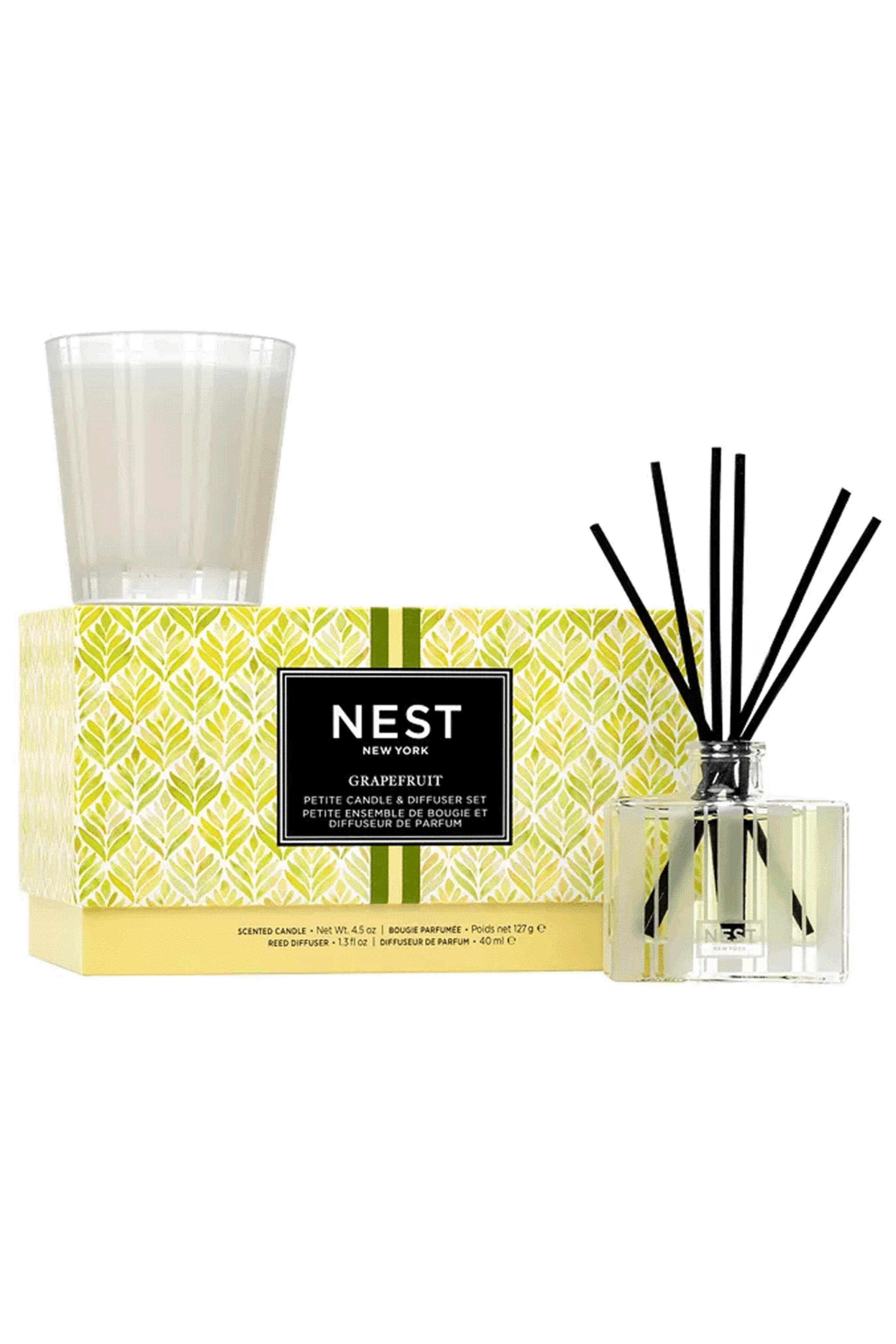 Nest Fragrances - Grapefruit Petite Candle and Diffuser Set