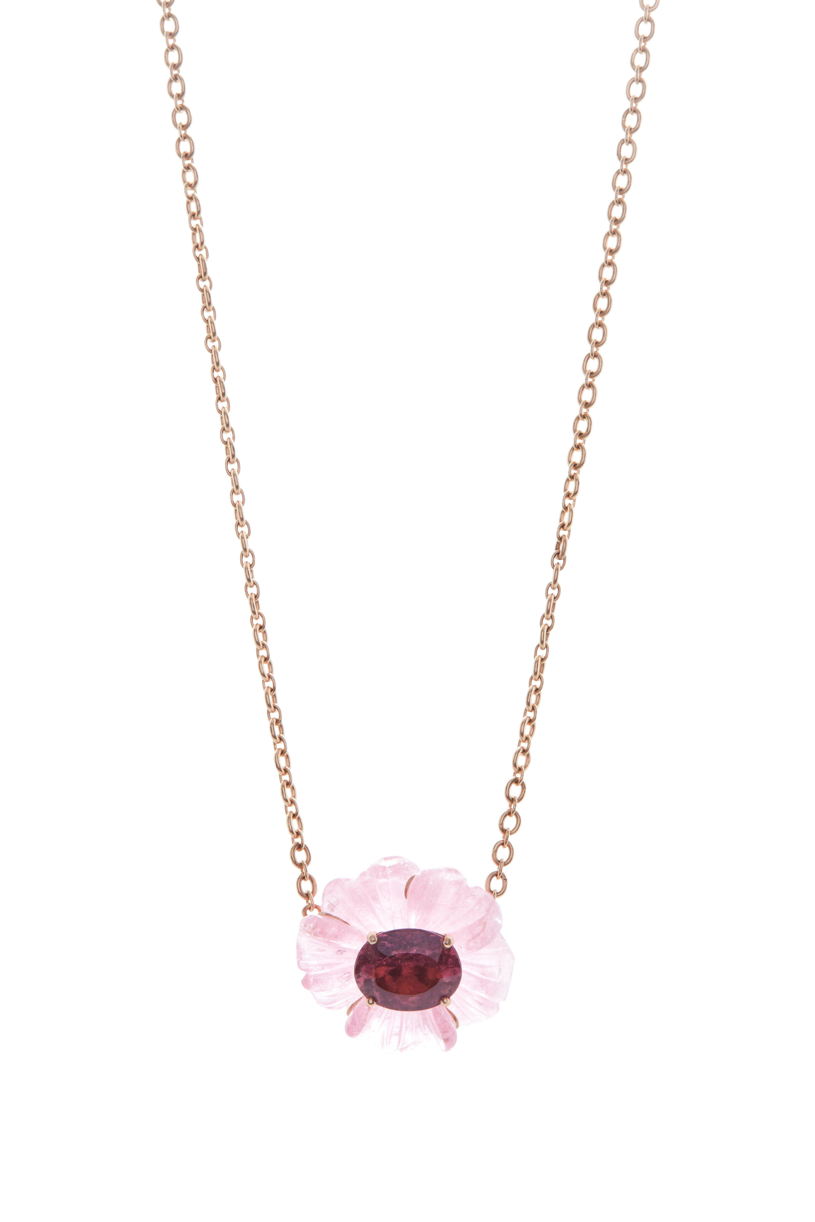 Irene Neuwirth - Rose Gold Tropical Flower Necklace