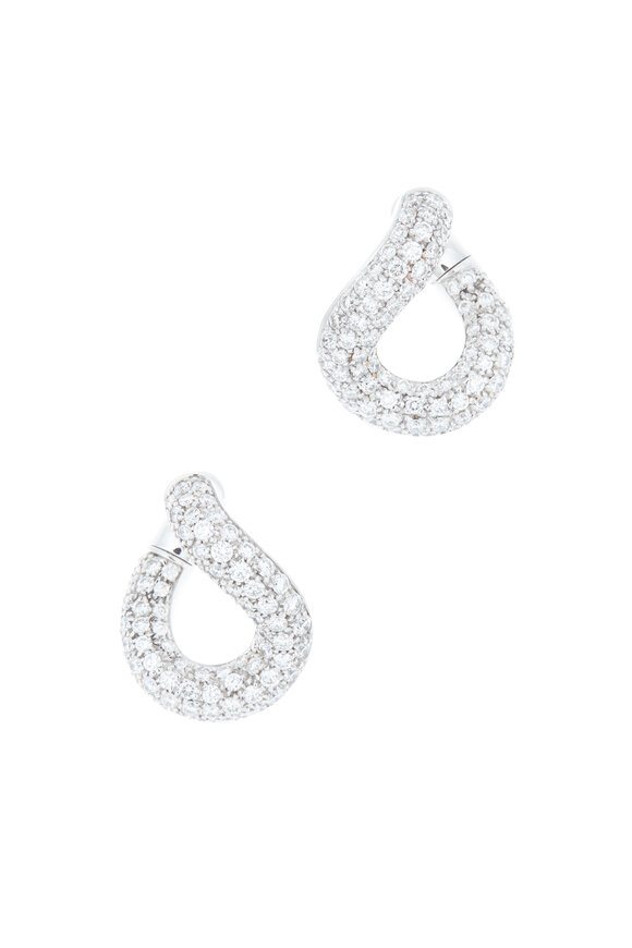 Pomellato - 18K White Gold Diamond Earrings