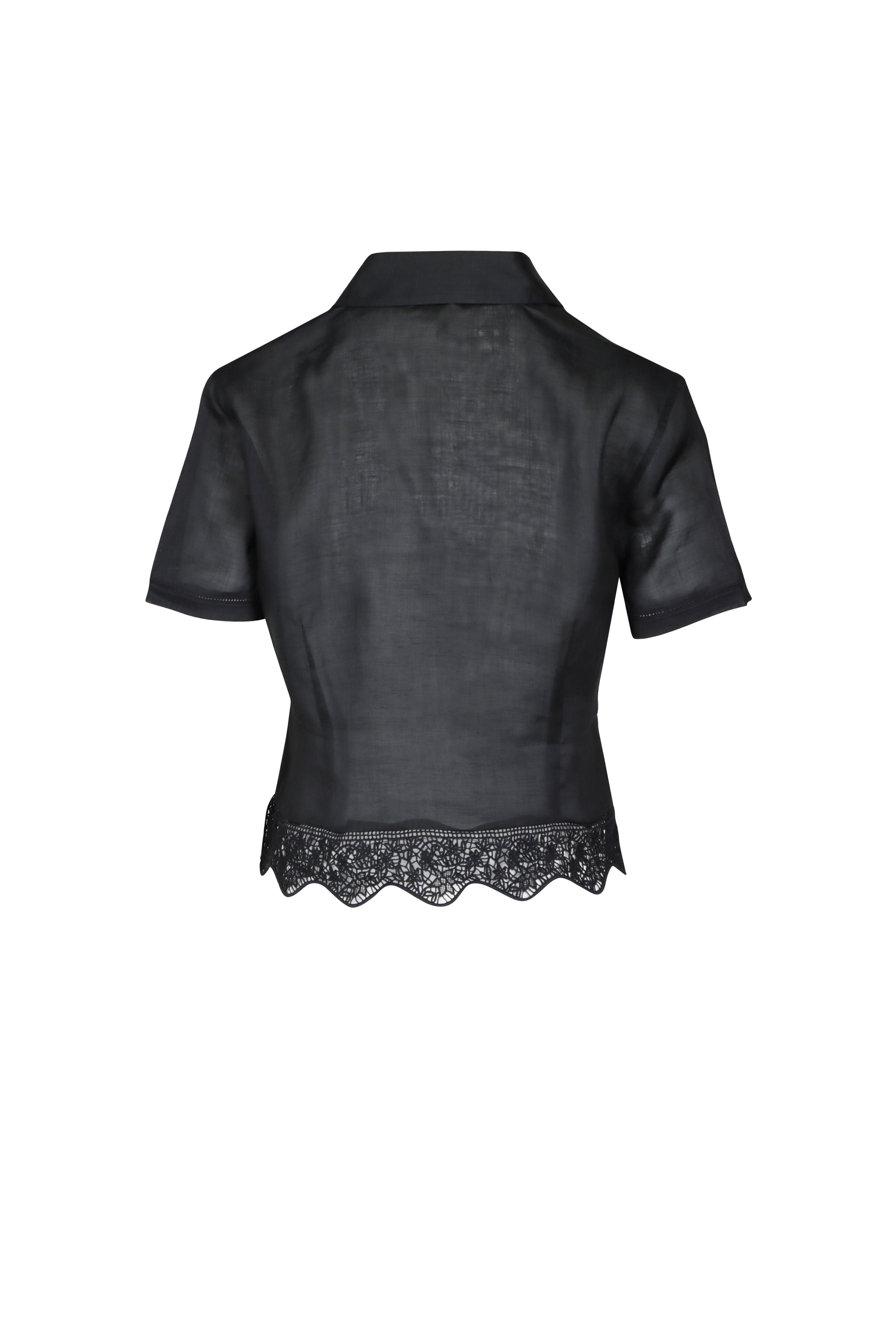 Frame - The Embroidered Black Seaside Shirt